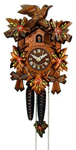 Engstler Cuckoo Clock<br>5 Leaf - 1 Day - 9 Inches